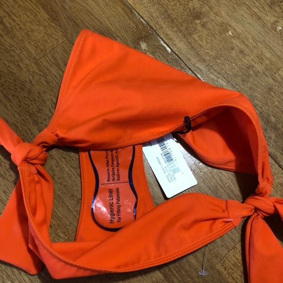Rachel Pally NWT Women’s Swimwear Malibu Orange Side Tide Bottoms L - Picture 7 of 8